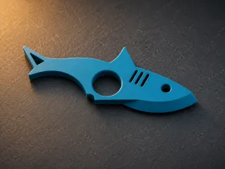 Shark Ring Box Cutter | EDC Utility Knife | 3D Printable