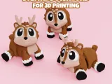 Articulated Reindeer STL & 3MF – Flexi Print in place animal-0