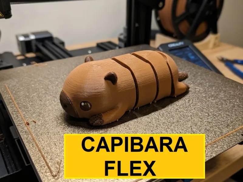 Capibara Articulado Flexi 3D (Carpincho)