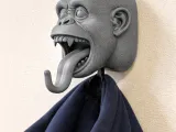 Monkey Head Wall Hanger Coat and Key Holder Hook-0