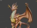 D&D Brass Dragon Miniature-0