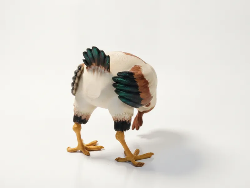 Chicken Butt Figurine Animal Sculpture 3D Printable