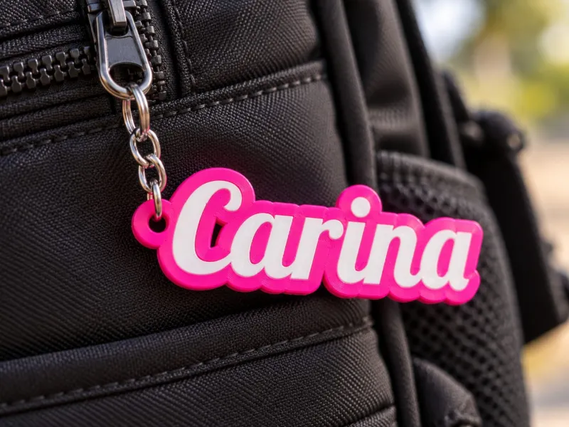 Porte-clés personnalisé prénom Carina porte-clés 3D