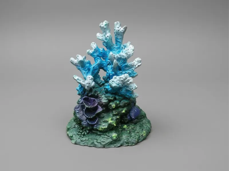 Decoración de acuario de coral