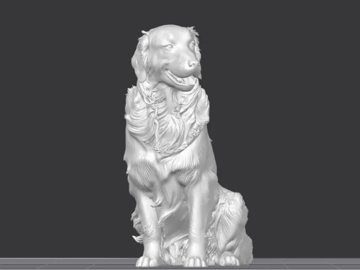 Golden Retriever Statue
