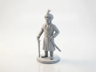Maharathi Warrior Figurine Historical 3D Printable