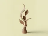 Abstract Leaf Sculpture-0
