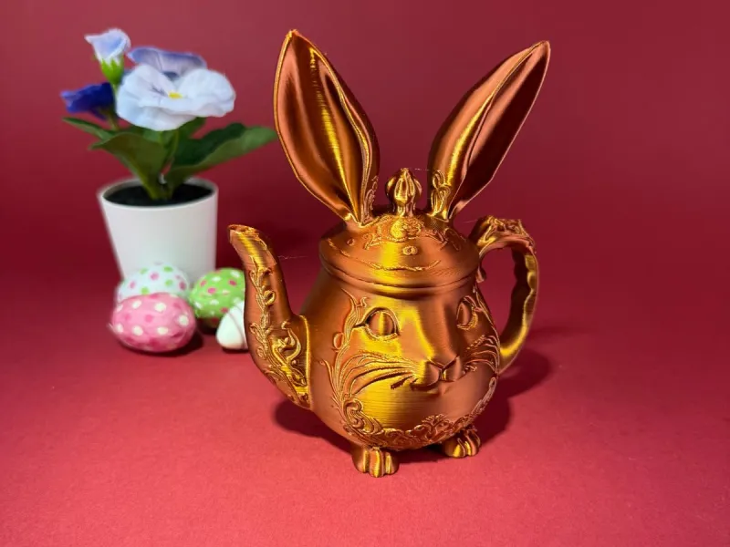 Bunny treapot decor