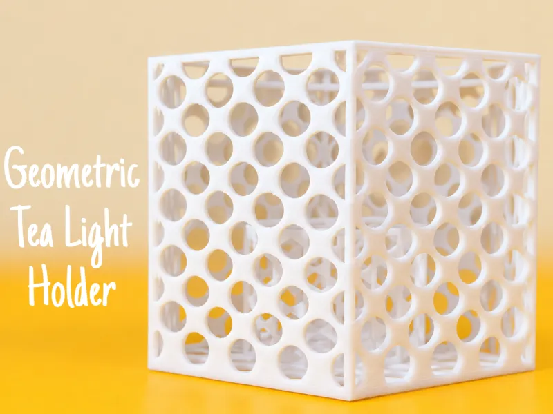 Suporte Geométrico para Vela Tealight