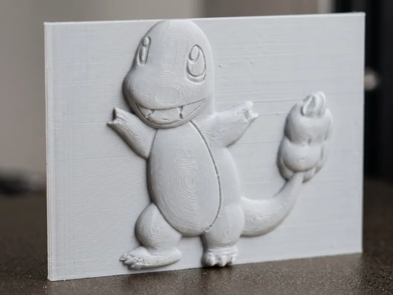 Charmander în relief