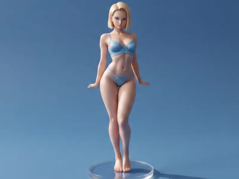 Waifu Fan art Figurine android 18
