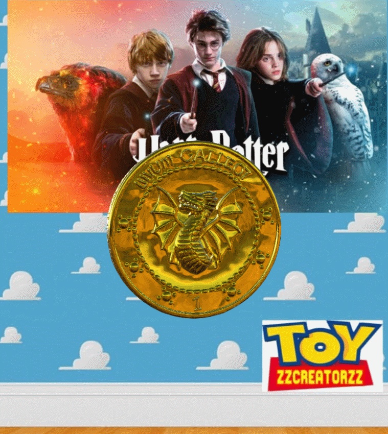 moneda oro de harry potter