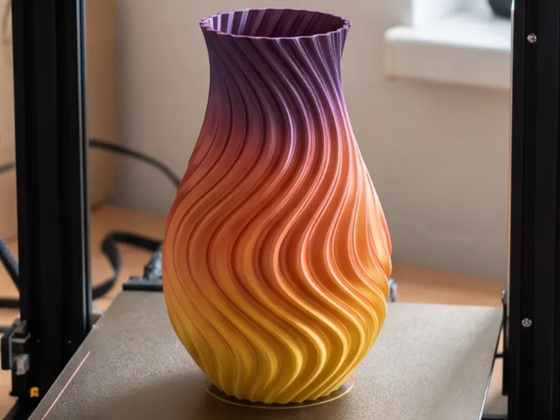Serene Wave Vase – Organic Fluted Home Decor