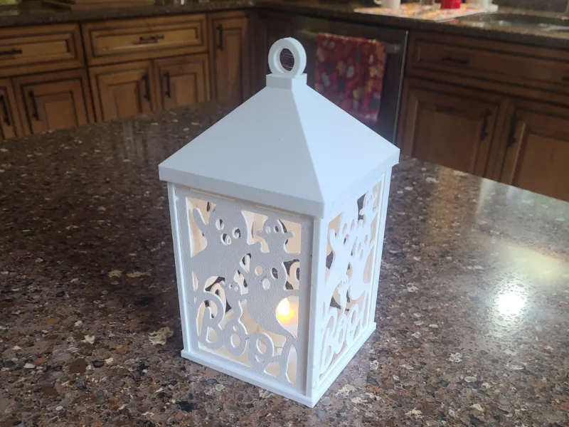 Boo LED Halloween Lantern v2