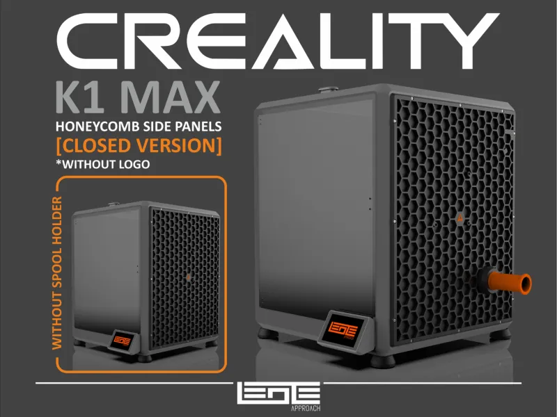 CREALITY K1max - SIDE PANELS WITHOUT LOGO [CLOSED]