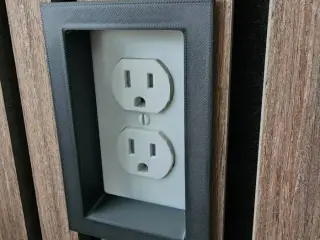 Single Gang Electrical Outlet Box Cover 21mm Deep