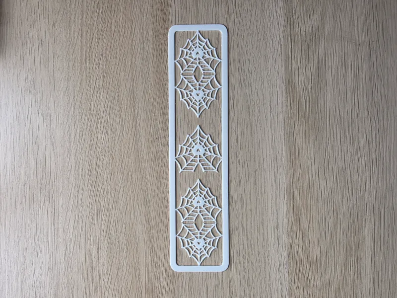 Heart Cobweb Bookmark
