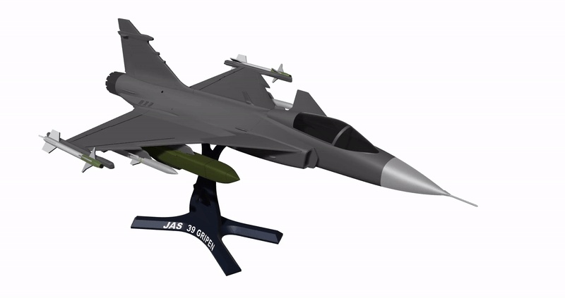 Saab JAS 39 Gripen FULL LOAD 1:40