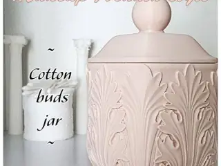 Cotton buds jar (Acanth style)