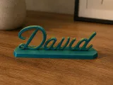 Personalize Script Name David Sign-0