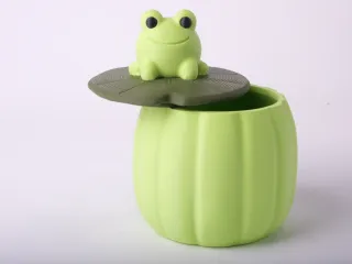 Frog Lily Trinket Box - Cute Lily Pad Storage