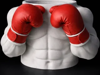 The Champ - Boxing Bust Pen Holder