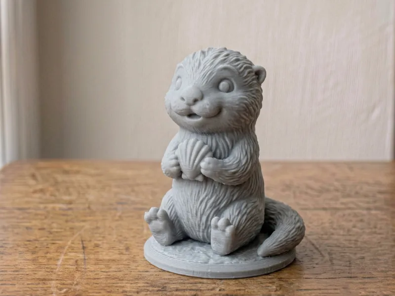 Tiny Otter with Shell