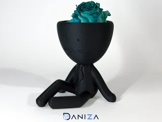 man flowerpot
