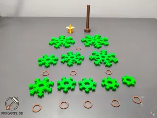 Spinner Snowflake Christmas Tree