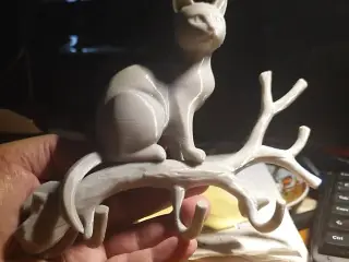 Cat on branch. Key holder