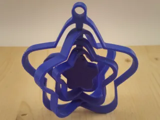 Rotating Star Christmas Ornament