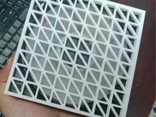 120mm Fan Grill - Triangular Grid Pattern