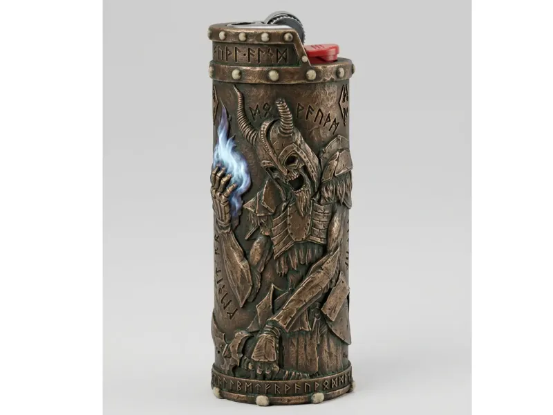 Case for lighter BIC J6 Draugr style Skyrim