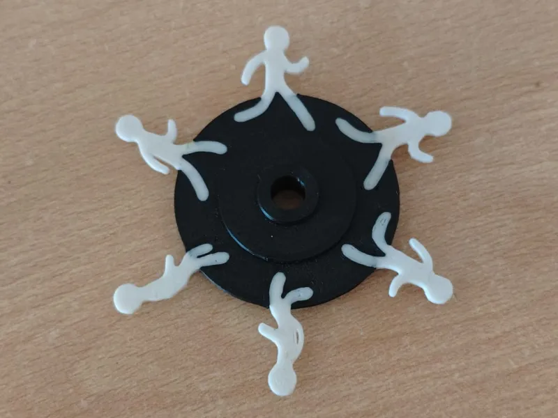 Hand spinner homme qui court