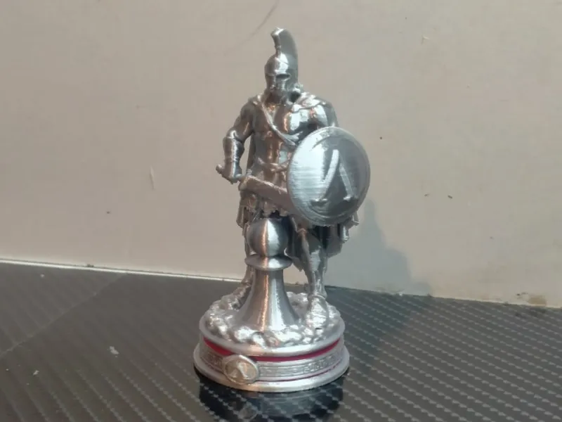 Peón de Ajedrez Espartano Multicolor 3D