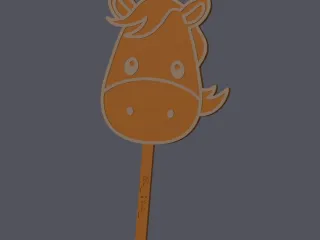 Horse Head - Farm Animals - Caketopper & Cupcaketopper v1