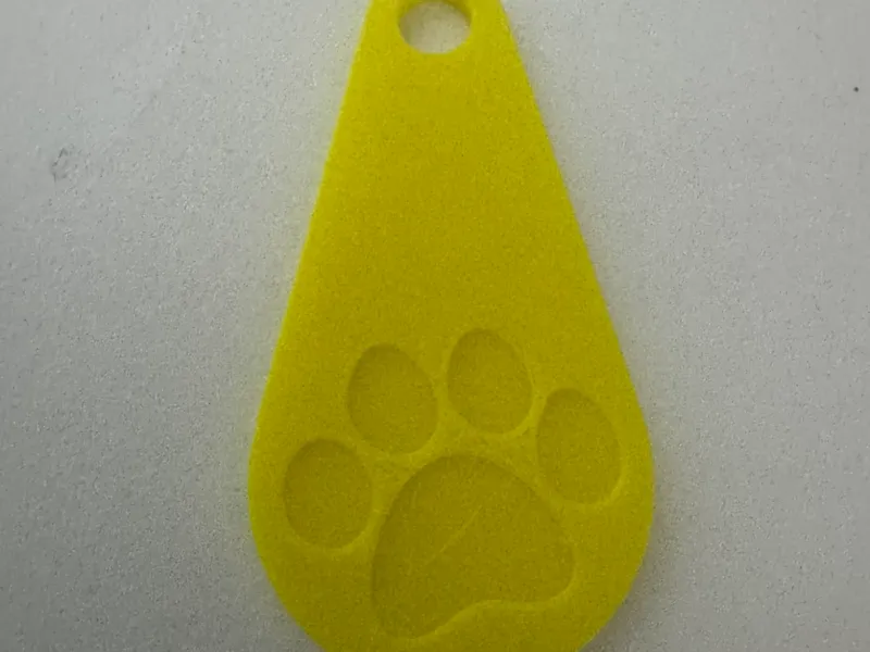 llavero supermercado huella de perro