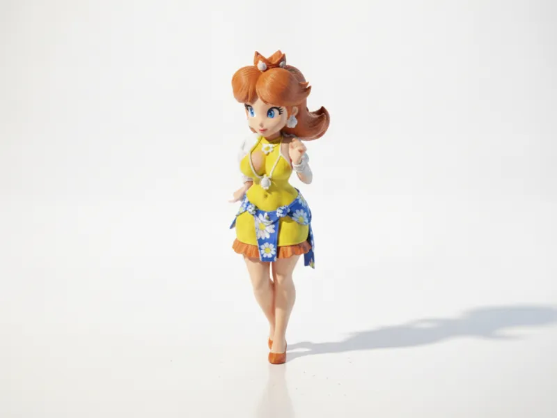 Princess Figurine Female Character 3D Printable