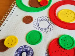 Spirograph drawing template
