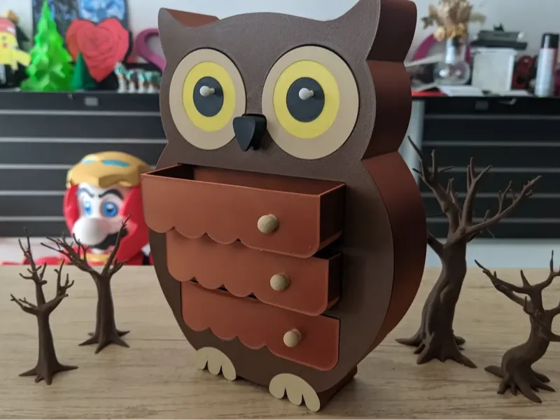 Night Owl Jewelry Box / Storage Drawer