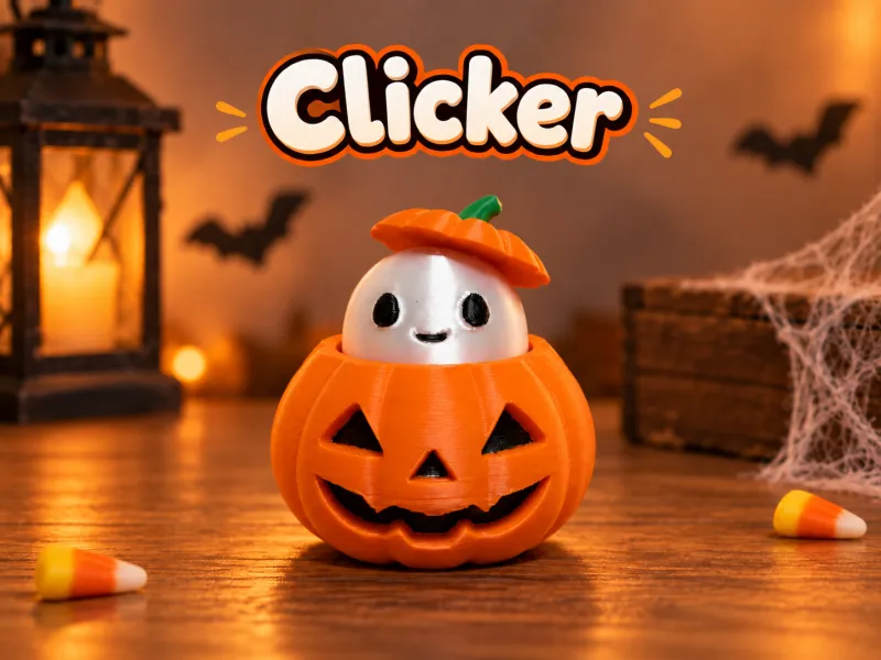 Süßer Kürbis-Klicker - Halloween