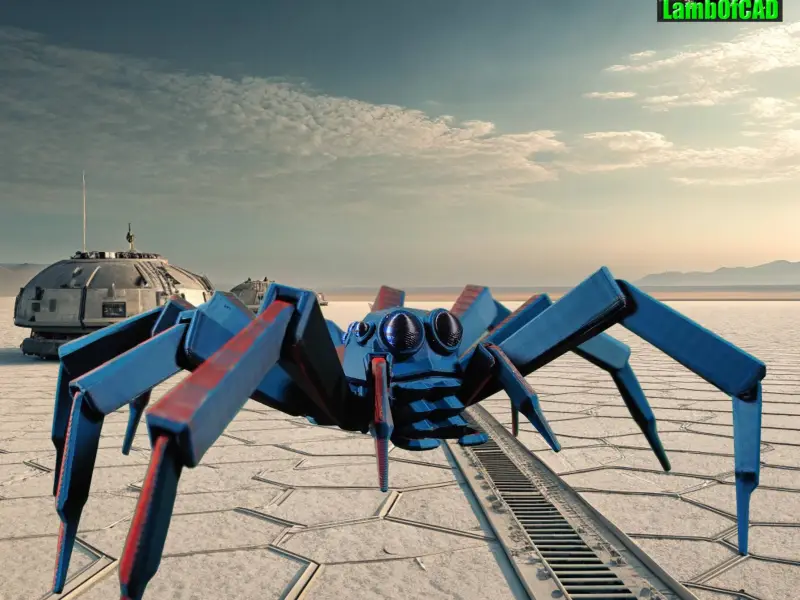 Low Poly Jumping Spider