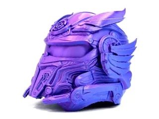 Futuristic Cybernetic Helmet
