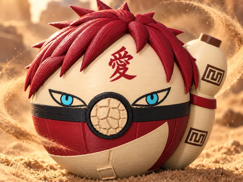 Gaara Pokéball – Sand Shinobi Edition