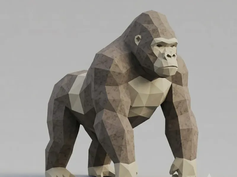 Low Poly Gorilla