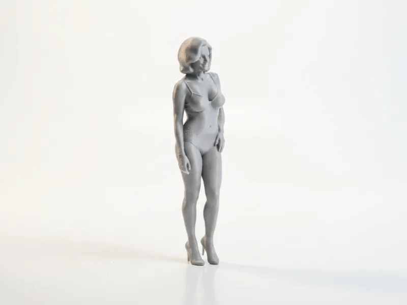 Granny Bikini Female Figure Statue 3D Printable