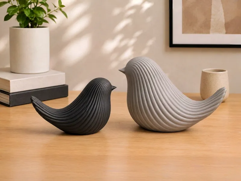 Japandi Bird Sculpture