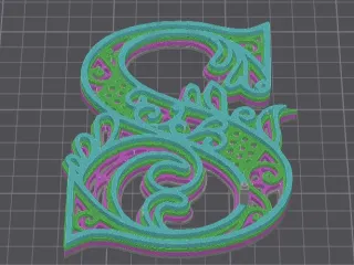Decorated letters Q-R-S-T  -  5/7