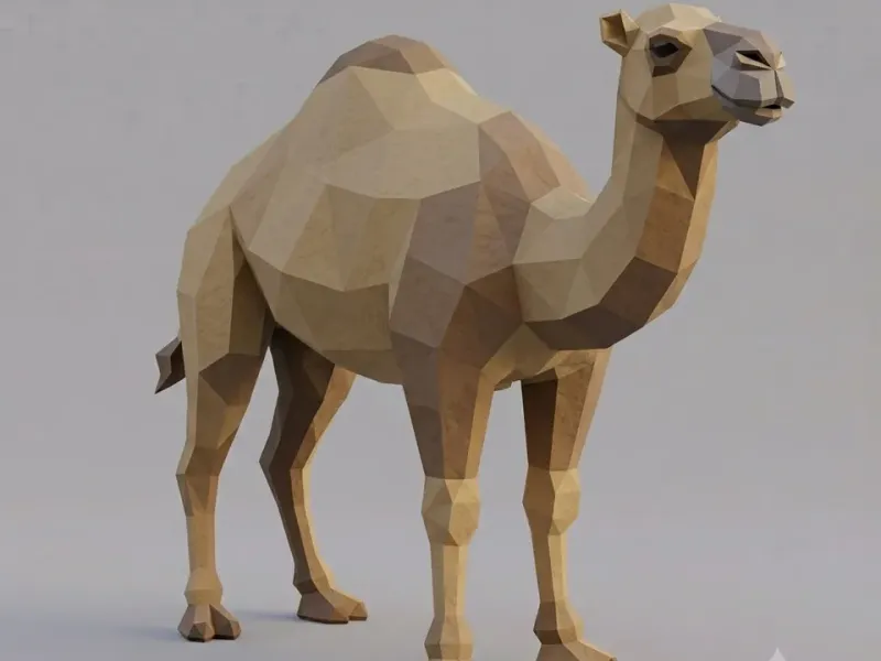 Low Poly Dromedary
