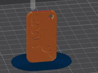 Saab Hirsch keychain